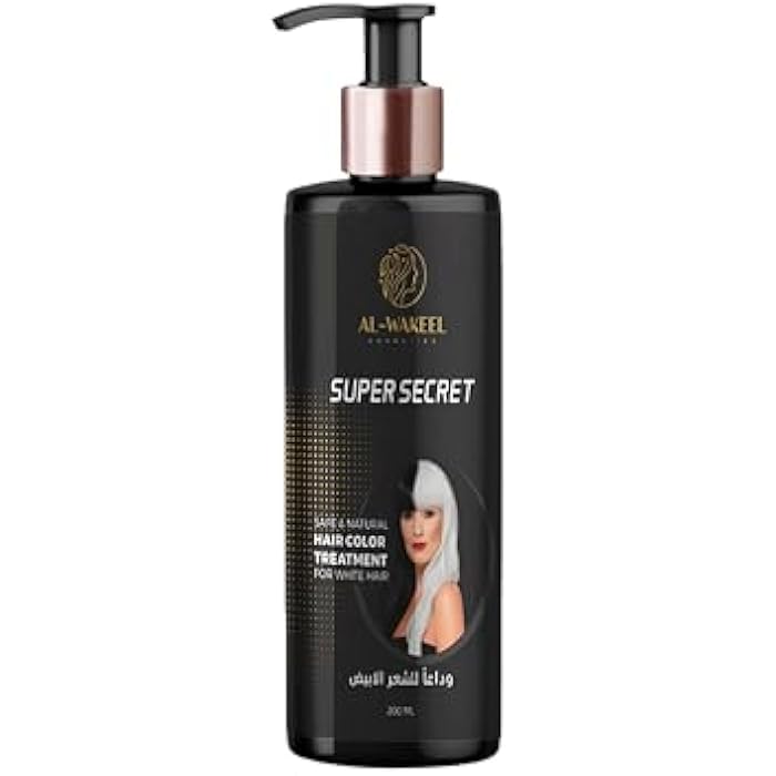AL-WAKEEL COSMETICS Super Secret Cream Treatment For White Hair And Gray Hair And Restore Natural Hair Color 200 ml - Image 1
